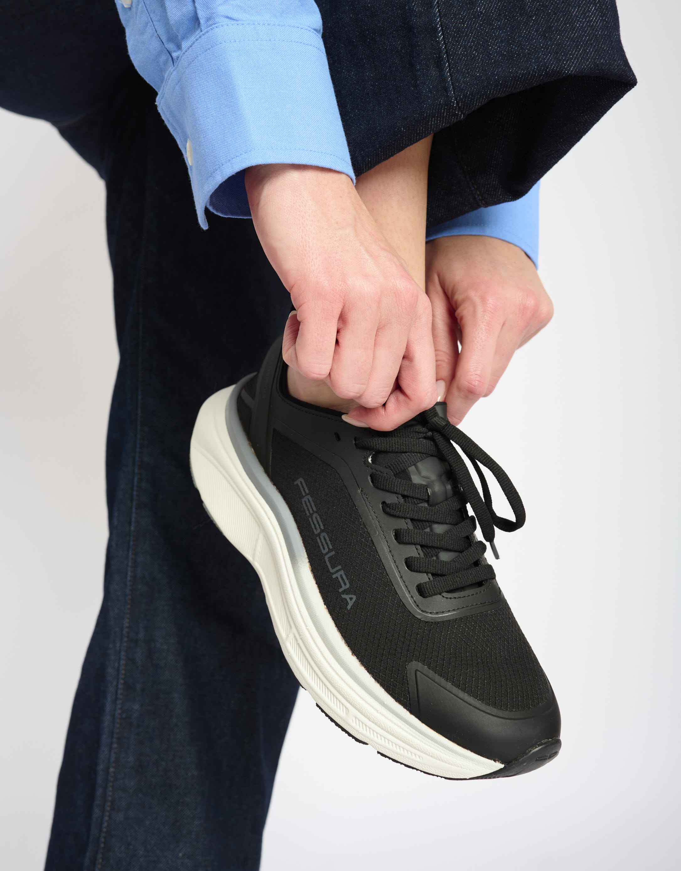 נעלי נשים - Fessura - סניקרס SPEED 3 - שחור1