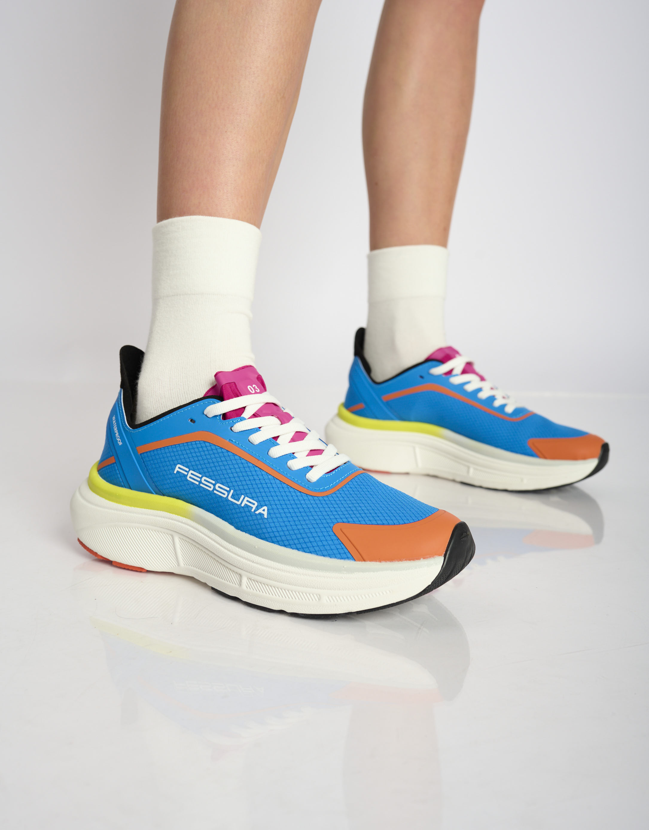 נעלי נשים - Fessura - סניקרס SPEED 3 - טורקיז3