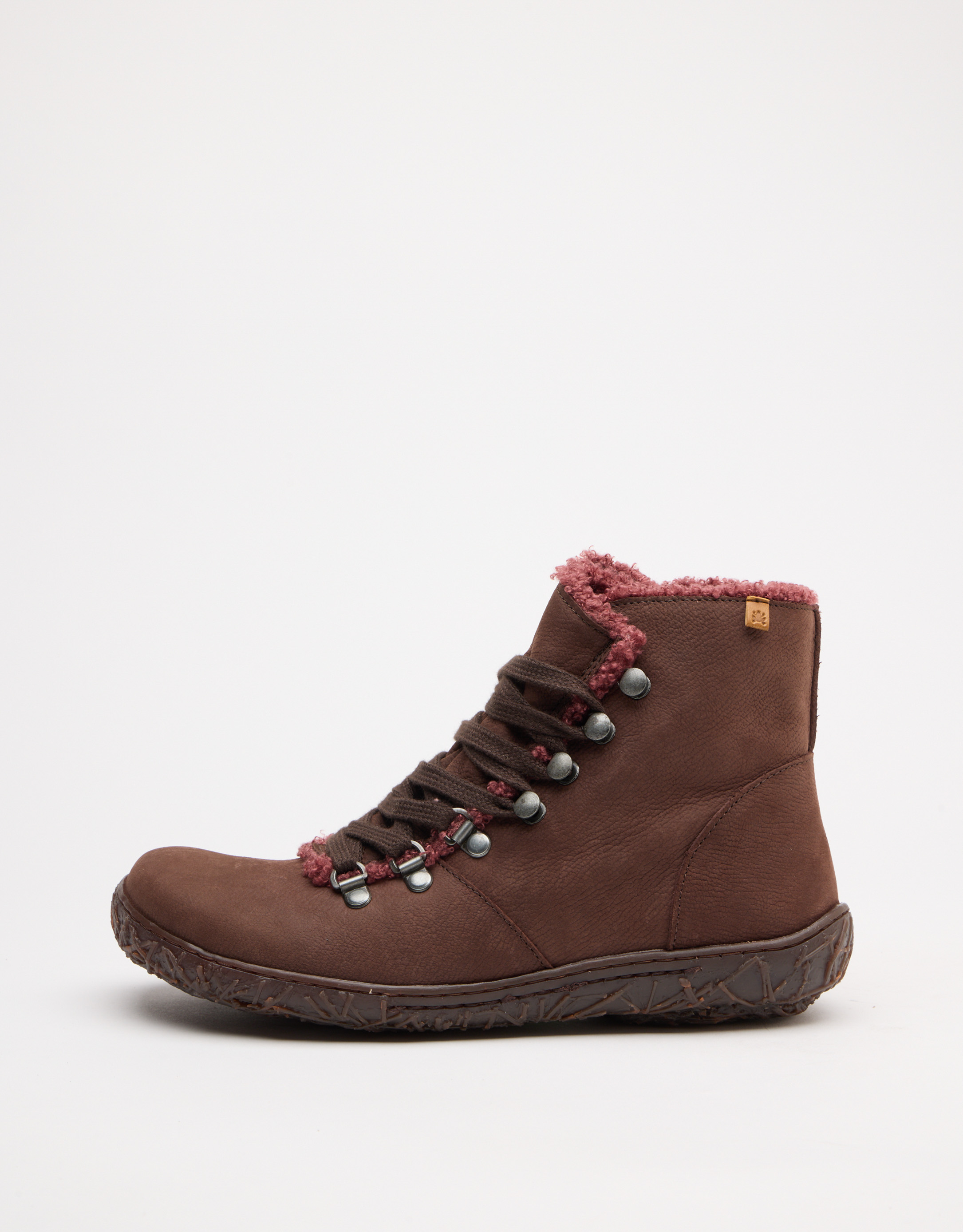 נעלי נשים - El Naturalista - מגפוני  שרוכים NIDO ELLA - חום כהה4