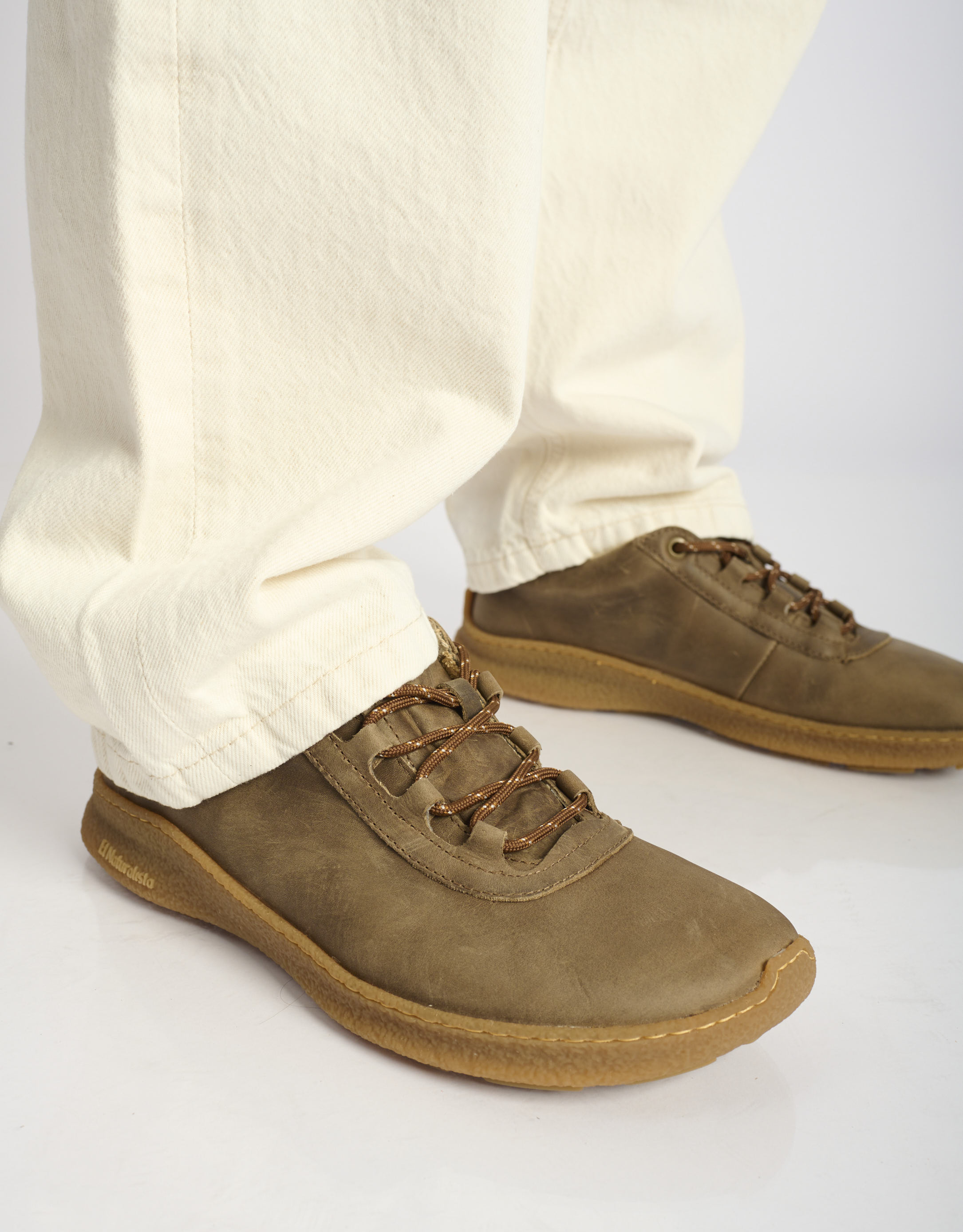 נעלי גברים - El Naturalista - נעלי עור OROEL - אפור חום3