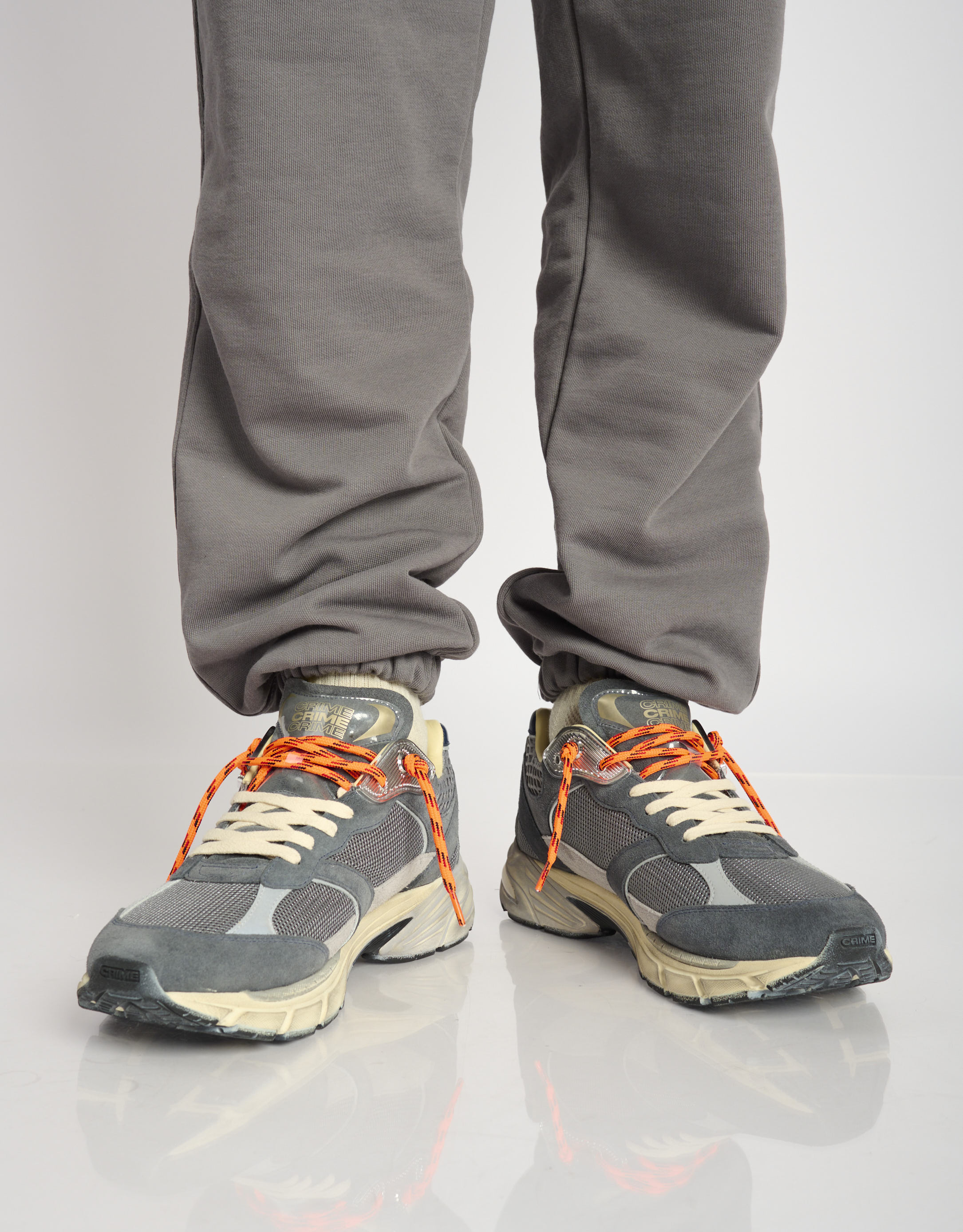 נעלי גברים - Crime London - סניקרס BARY - אפור1