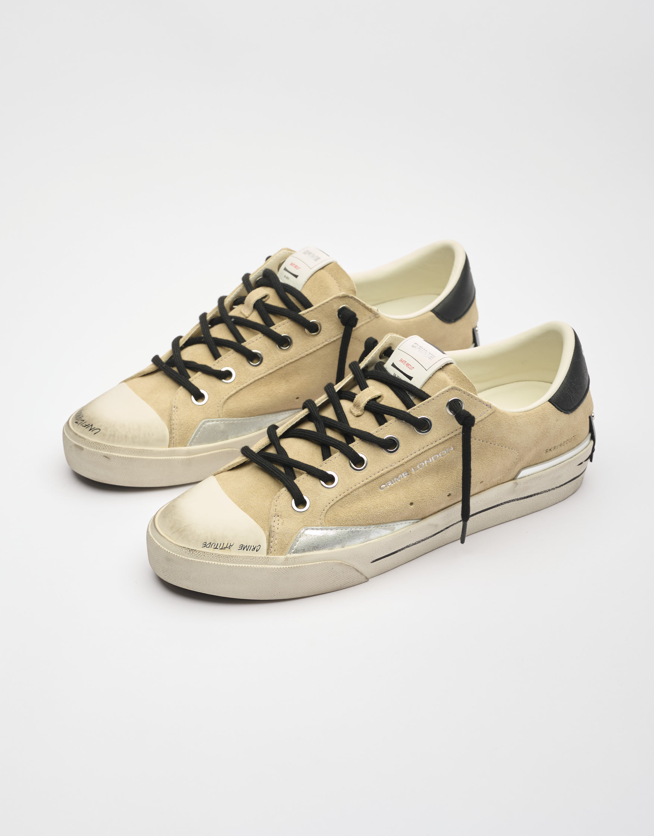 נעלי גברים - Crime London - סניקרס PAUL - בז'1