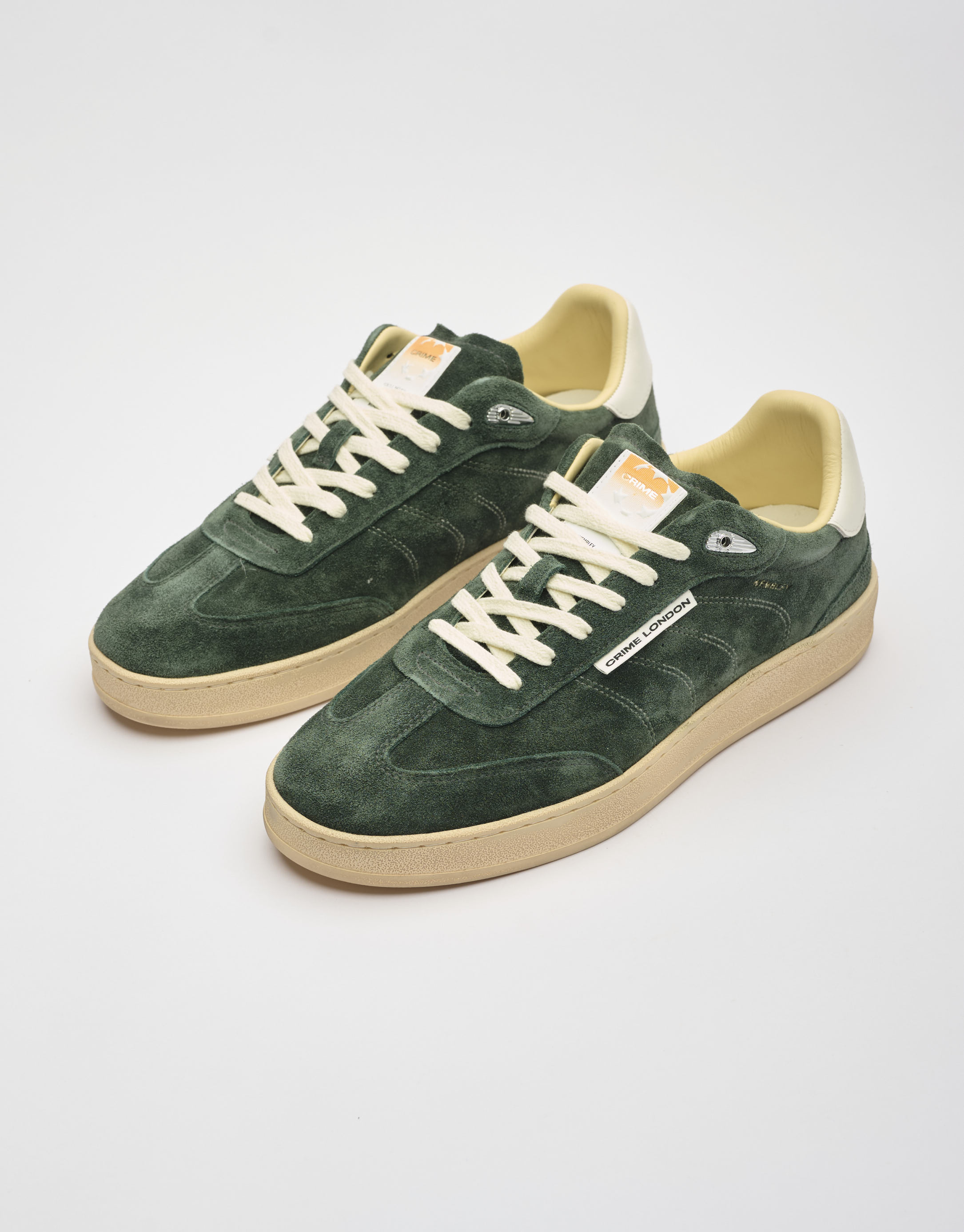 נעלי גברים - Crime London - סניקרס זמש OZZY - ירוק2