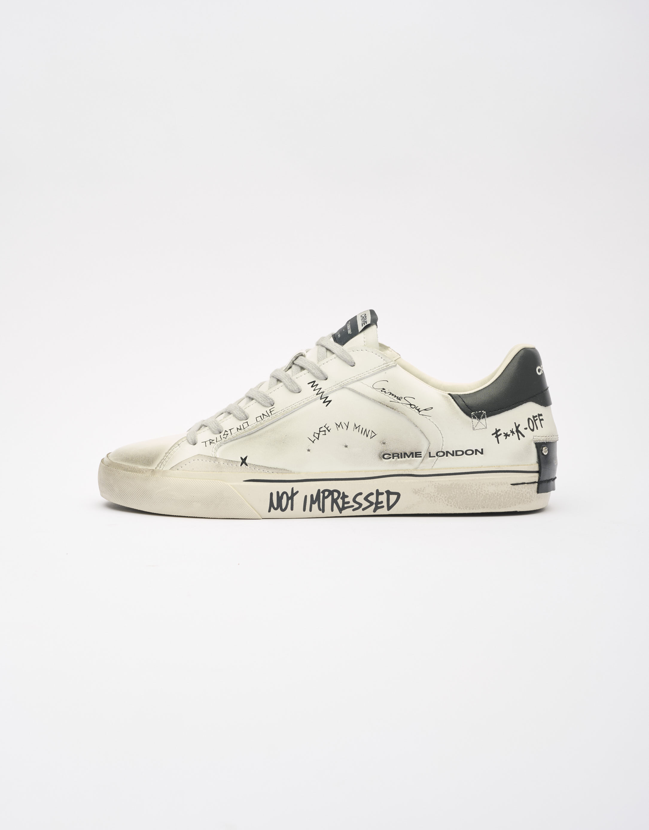 נעלי גברים - Crime London - סניקרס TOMMY - לבן4