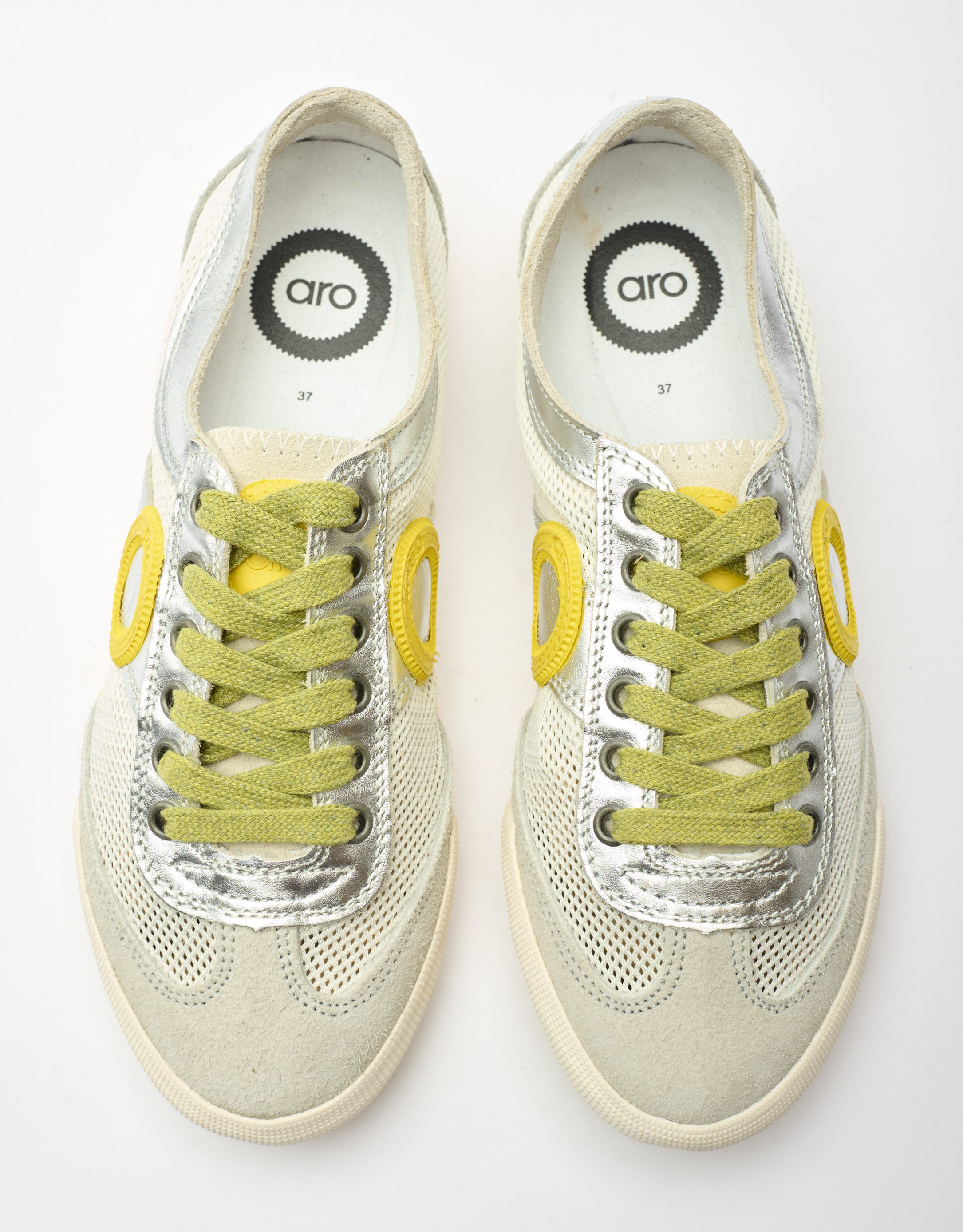 נעלי נשים - Aro - סניקרס JOANETA CAPRI - כסף2